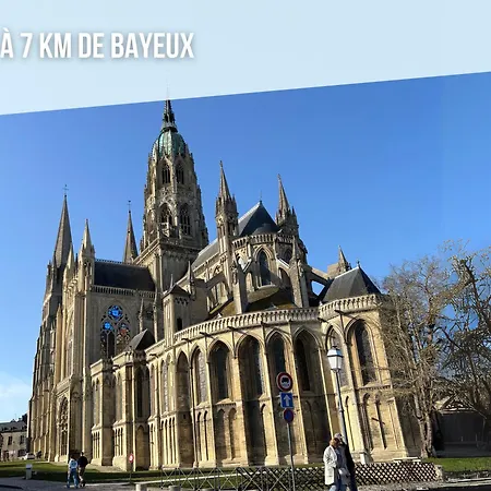 La Cle Des Champs Maison Plain Pied Spacieuse Lumineuse Bien Equipee, 3 Spacieuse, Belle Terrasse Amenagee, Garage, Grand Jardin Clos, Parking, Pres De Bayeux Et Omaha Beach, Chiens Bienvenus