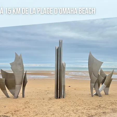 Holiday home La Cle Des Champs Maison Plain Pied Spacieuse Lumineuse Bien Equipee, 3 Spacieuse, Belle Terrasse Amenagee, Garage, Grand Jardin Clos, Parking, Pres De Bayeux Et Omaha Beach, Chiens Bienvenus *