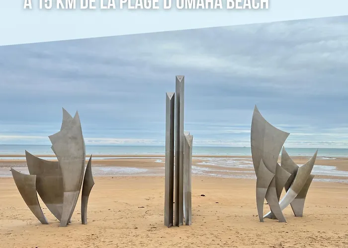 Holiday home La Cle Des Champs Maison Plain Pied Lumineuse Bien Equipee, Sejour Spacieux, Belle Terrasse Amenagee, Garage, Grand Jardin Clos, Parking, Pres De Bayeux Et Omaha Beach, Chiens Bienvenus *