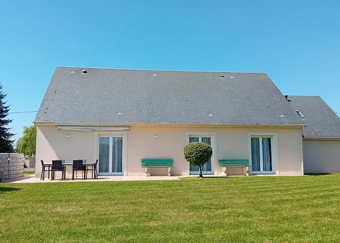 La Cle Des Champs Maison Plain Pied Lumineuse Bien Equipee, Sejour Spacieux, Belle Terrasse Amenagee, Garage, Grand Jardin Clos, Parking, Pres De Bayeux Et Omaha Beach, Chiens Bienvenus Σπίτι διακοπών